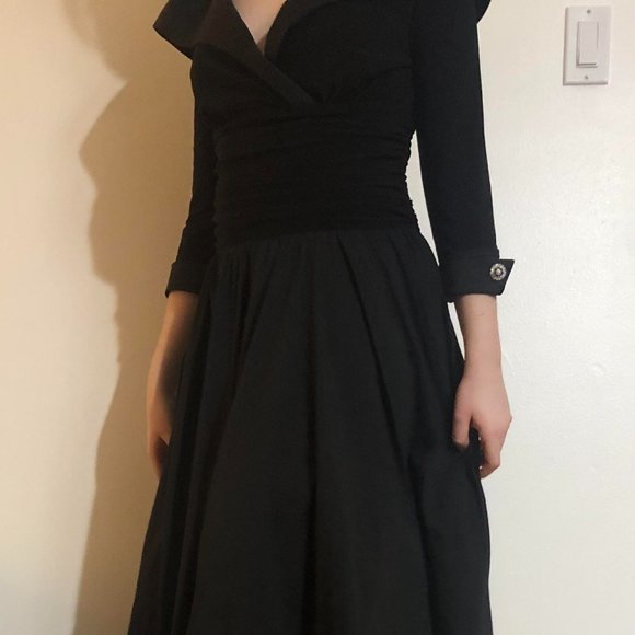 Joseph Ribkoff BLACK DRESS - Picture 1 of 5